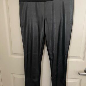 Inc International Concepts Black Faux Leather Women's Pants Size 14